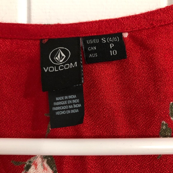 NWT Volcom Now or Now Short-Sleeve Floral Dress - Picture 8 of 11